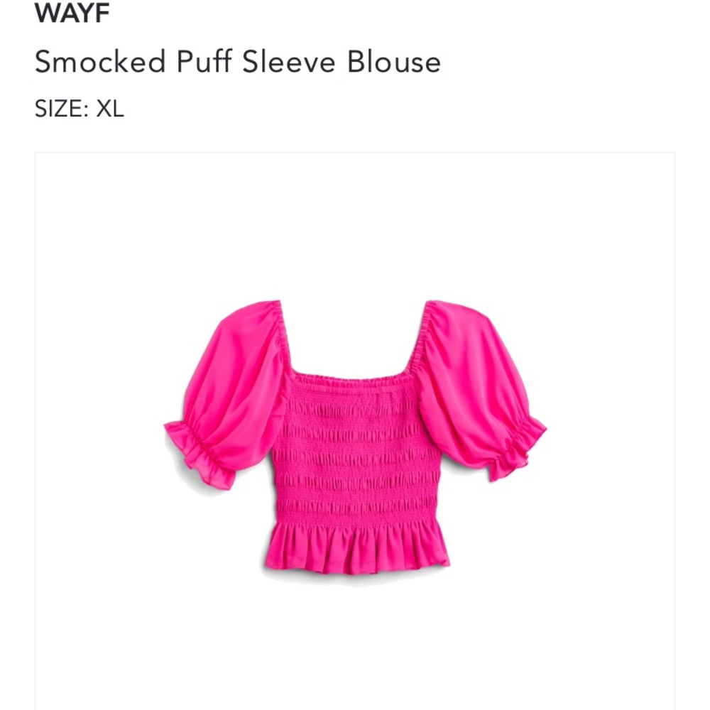 Wayf Smocked Blouse